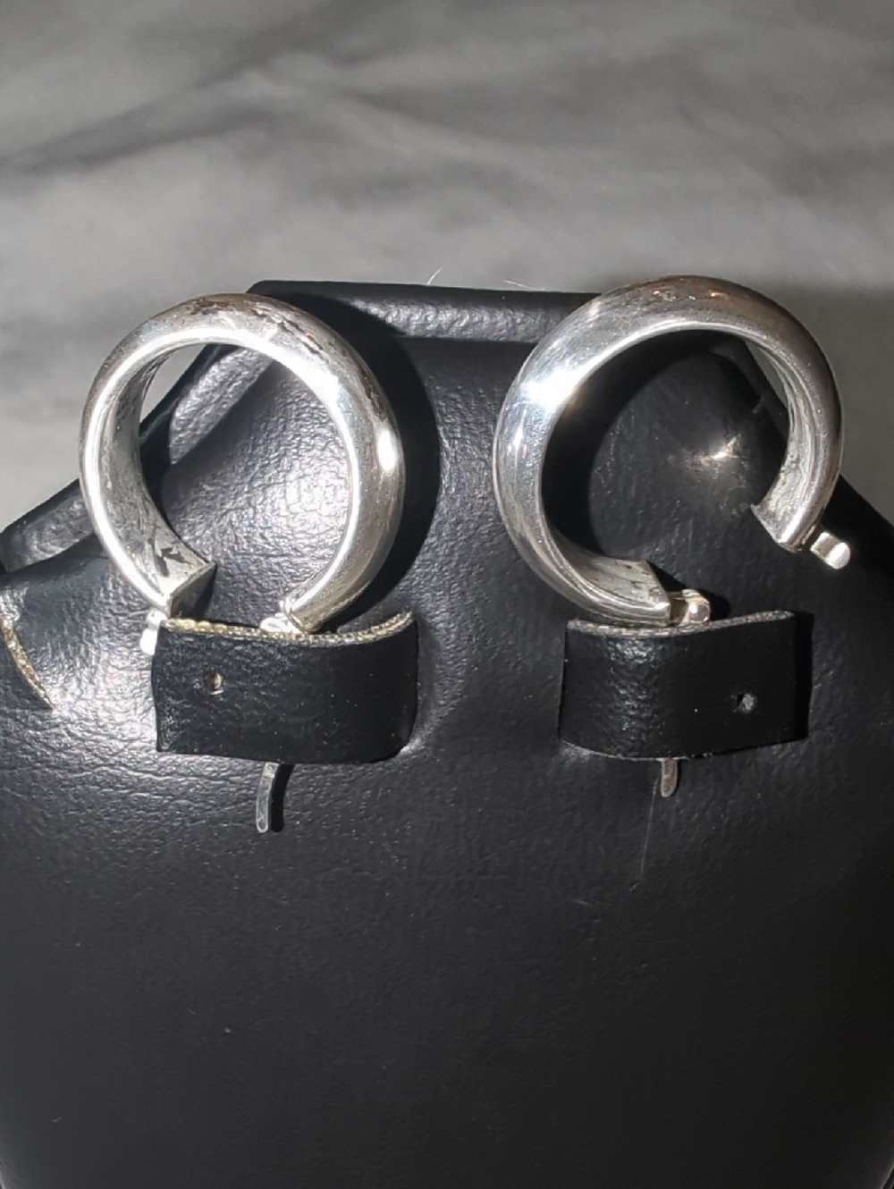 JCM Jacmel Sterling Silver Classic Thick Hoop Earrings 925 Hallmark + FREE GIFT